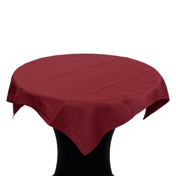 napperon / tafellaken 110x110cm donker rood
