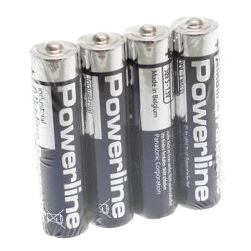 batterij Panasonic powerline AAA-LR03 per 4 stuks*