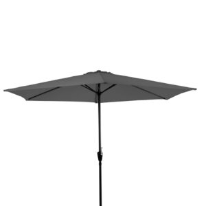 parasol donker grijs 290cm rond exclusief voet