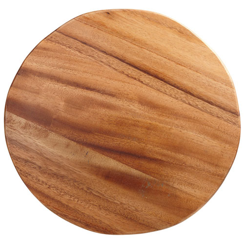 plank acacia hout rond 33cm