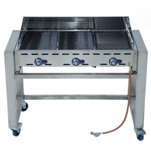 gas barbecue Green Fire 124x62x88cm (lxbxh), exclusief gas