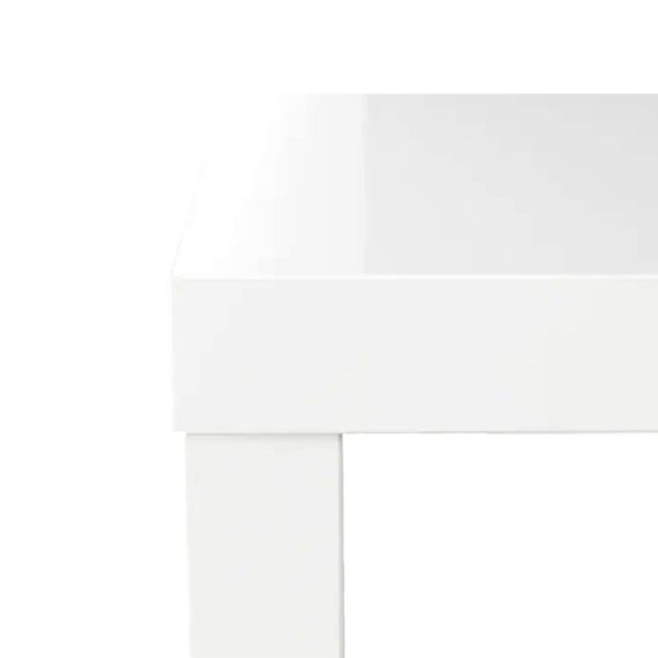salontafel Glossy white 55x55cm, hoogte 45cm