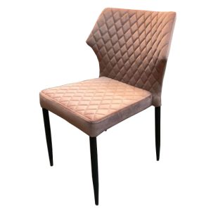 stoel velvet dusky pink, zithoogte 47cm