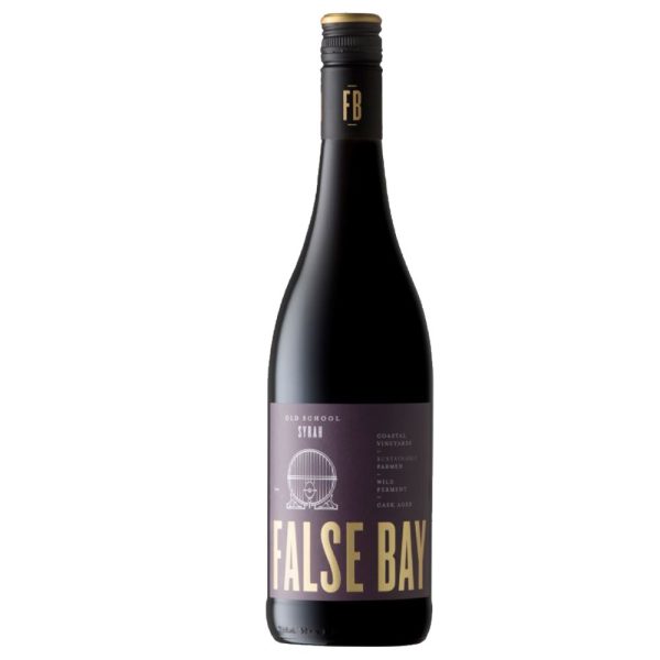 wijn rood False Bay Old School Syrah 0,75ltr per krat 12 stuks