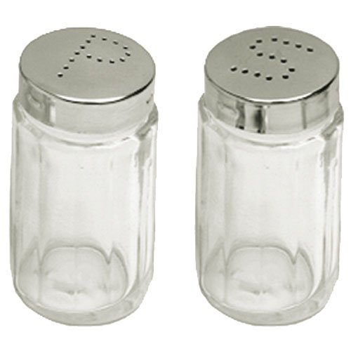 peper- en zoutstel glas per set 12 peper- en 12 stuks zoutstrooier