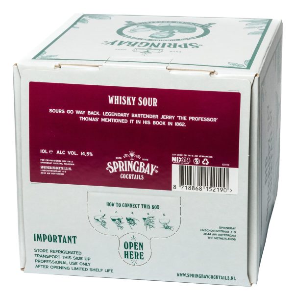 Whisky Sour Springbay cocktail BiB 10ltr (14,5% alc. vol.)