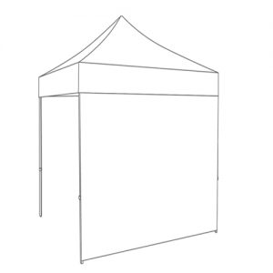 2mtr zijwand pvc wit gesloten tbv partytent