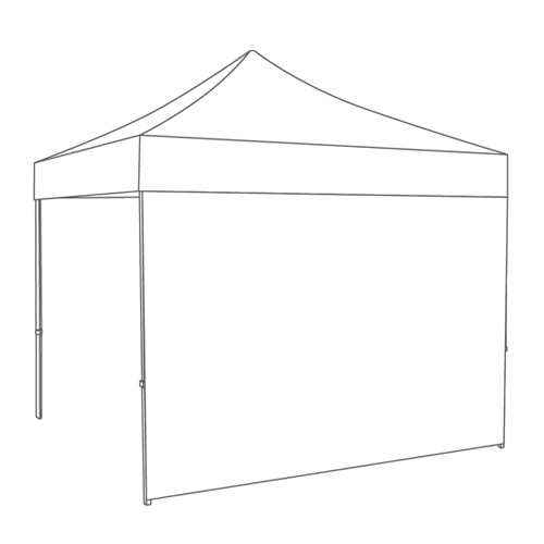3mtr zijwand pvc wit gesloten tbv partytent
