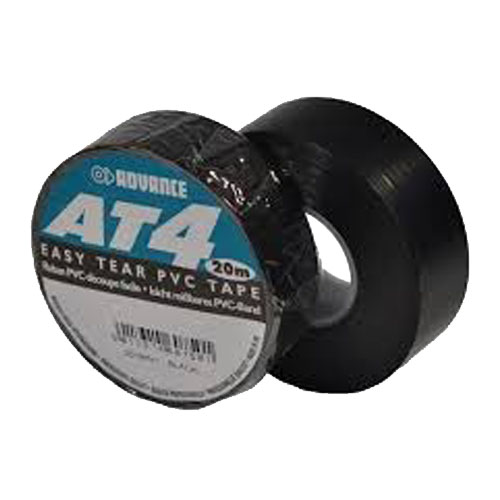 Advance AT4 pvc tape zwart (rol) 19mm x 20mtr*