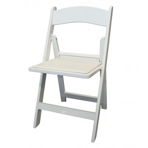 luxe klapstoel wit / wedding chair zithoogte 45cm