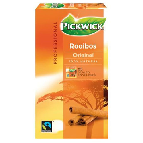 Pickwick theezakjes rooibos 1,5gr per doosje 25 stuks