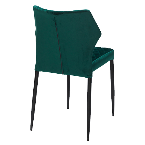 stoel velvet green, zithoogte 47cm