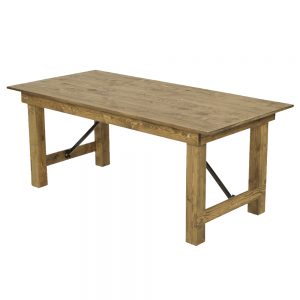 tafel Woody brown opklapbaar 190x90cm, hoogte 77cm